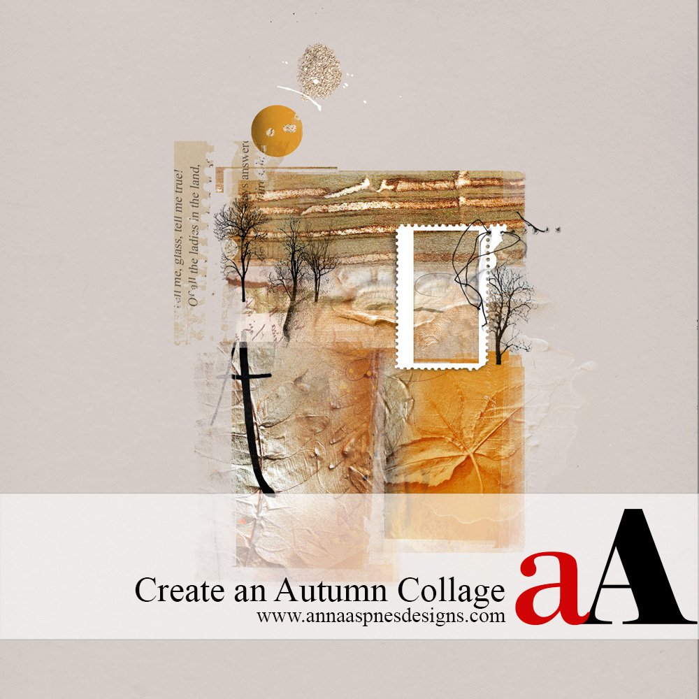 Autumn Clipping Mask Collage Tutorial