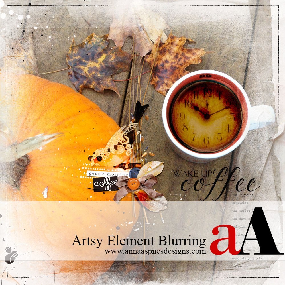 Blur Artsy Elements Tutorial in Digital Scrapbooking