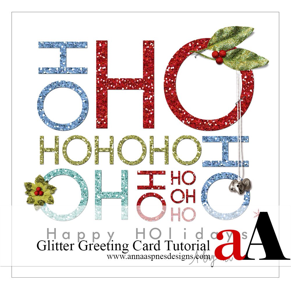 Holiday Glitter Greeting Card Tutorial