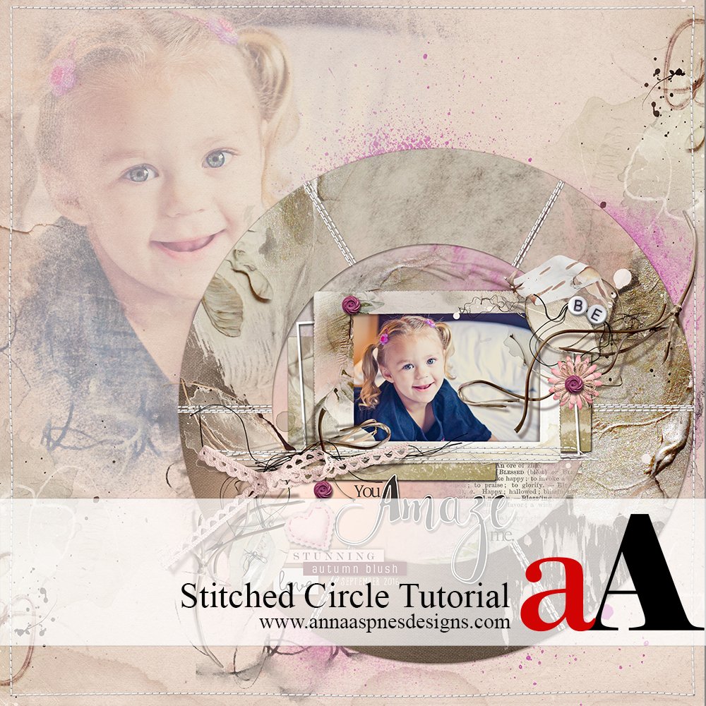 Custom Shapes Stitched Circle Tutorial