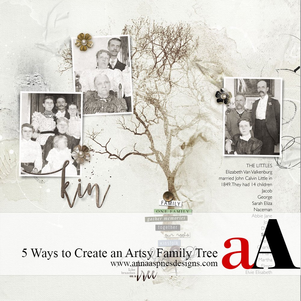 6 Ways to Create an Artsy Family Tree - Anna Aspnes Designs