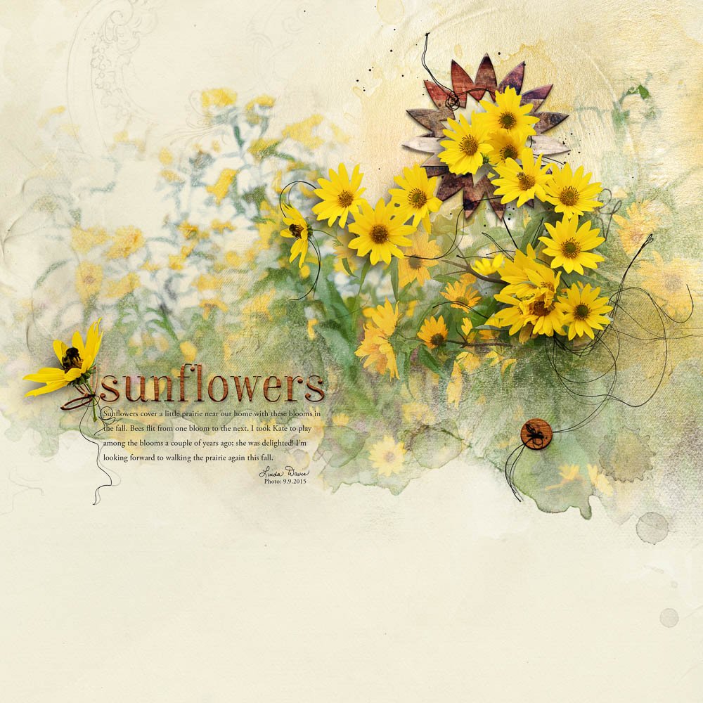 Artsy Sunflowers Tutorial