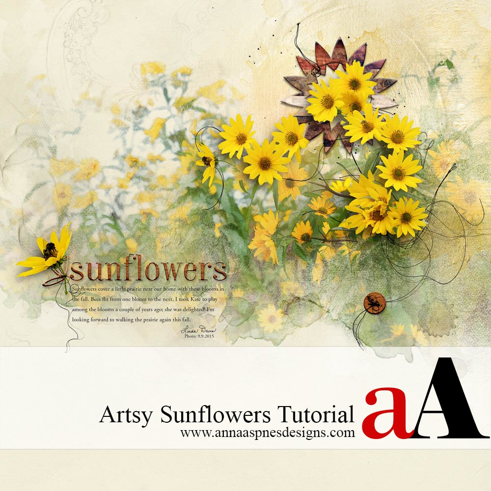 Artsy Sunflowers Tutorial