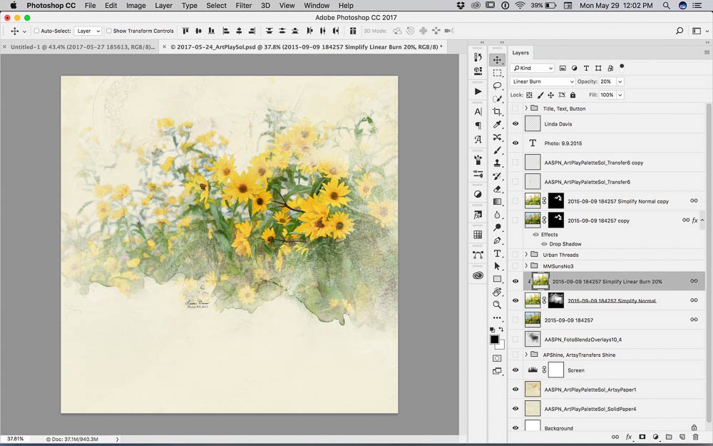 Artsy Sunflowers Tutorial