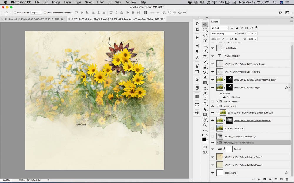 Artsy Sunflowers Tutorial