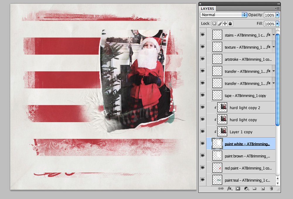 Create an Artsy Christmas Layout