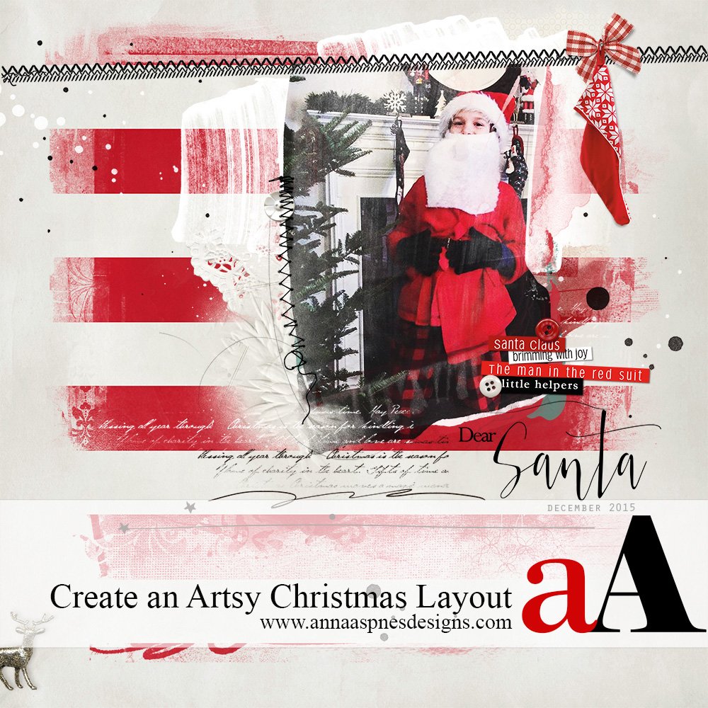 Create an Artsy Christmas Layout