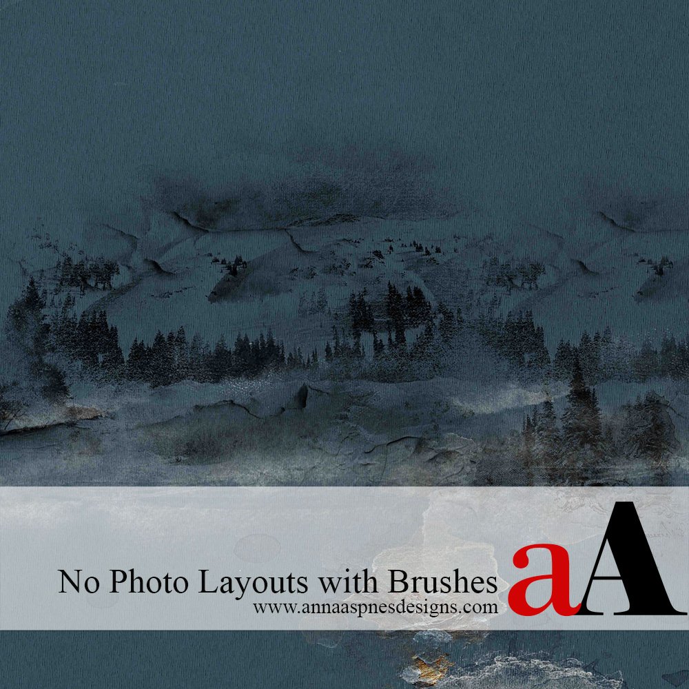 No Photo Layout with Brushes