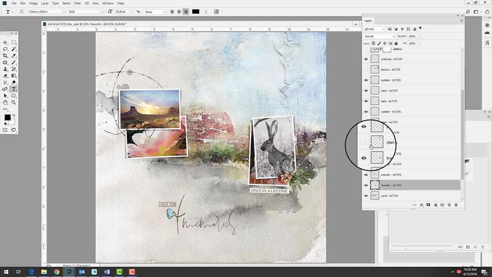 Artsy Template Masking with Transfers Video
