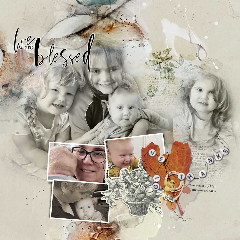 ArtPlay Epiphany Collection Inspiration Family Digital Scrapbooking Page by Michelle James