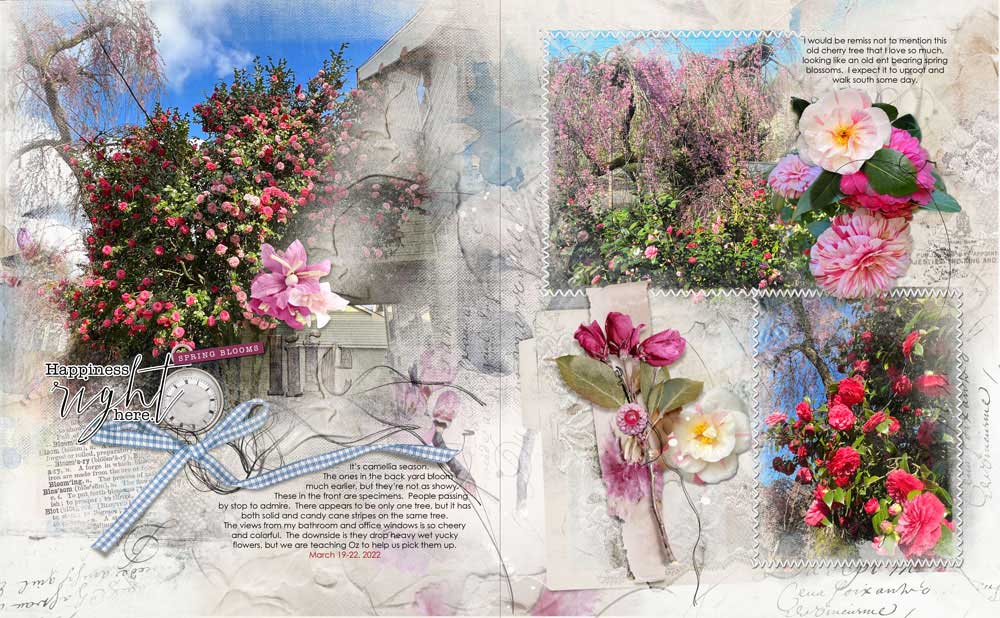 Anna Aspnes Designs ArtPlay Sashay Collection Garden Digital Scrapbook and Photo Artistry Page by Diane Weber