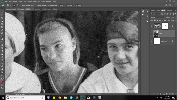 Combining New and Old Photos