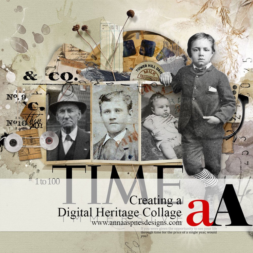 Creating a Digital Scrapbook Heritage Collage