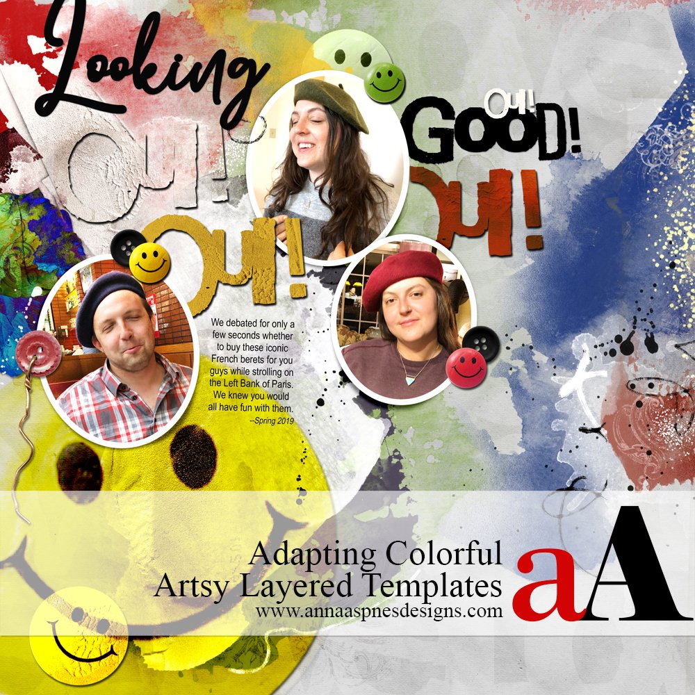 Adapting Colorful Artsy Layered Templates