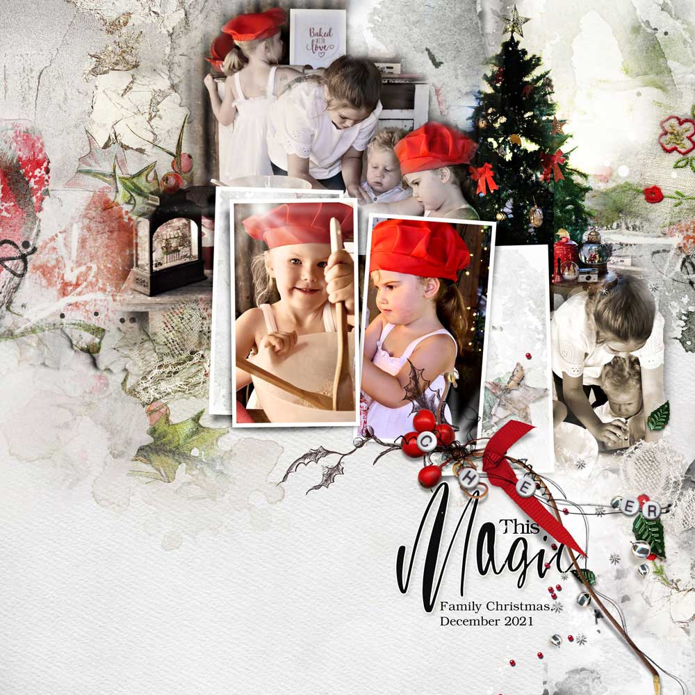 ArtPlay Kristtorn Collection Inspiration This Magic Digital Scrapbook Page by Michelle James