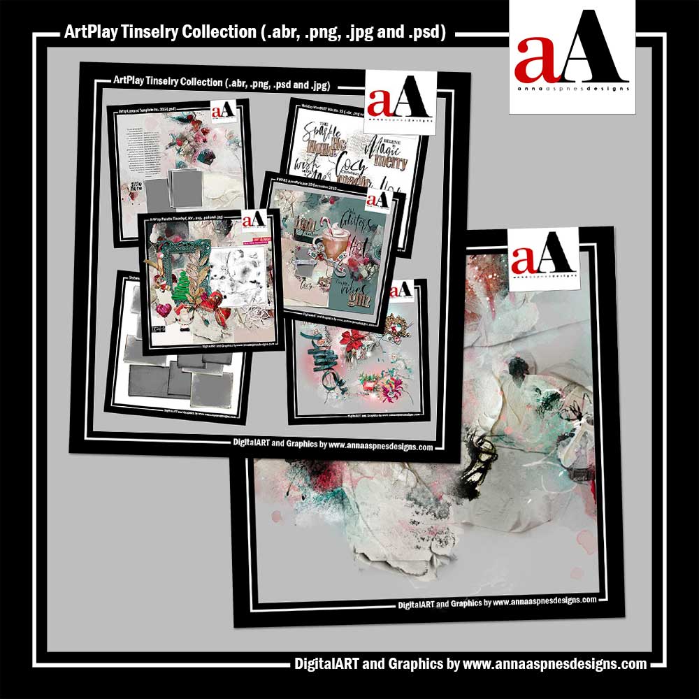 ArtPlay Tinselry Collection with ArtsyTransfers and BONUS