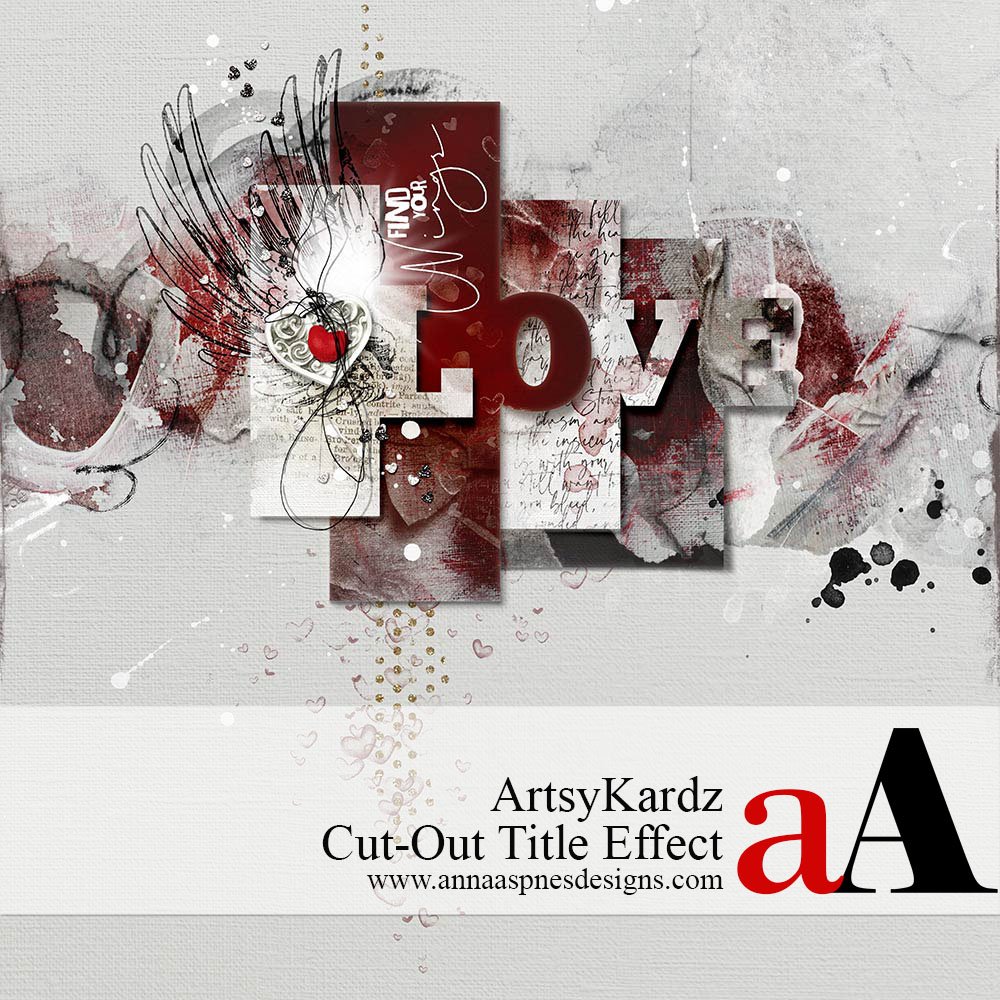 ArtsyKardz Cut-Out Title Effect