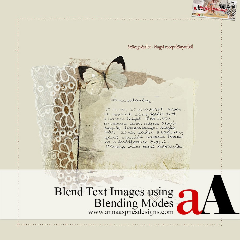 Blend Text Images using Blending Modes