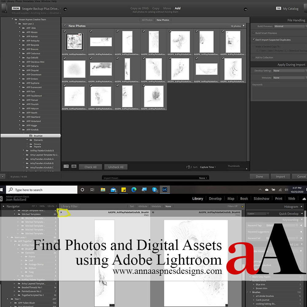 Find Photos and Digital Assets using Adobe Lightroom