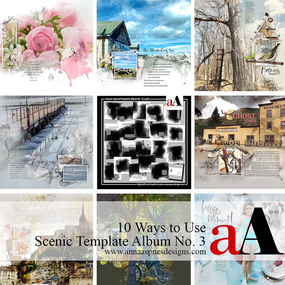 10 Ways to Use Scenic Template Album No. 3