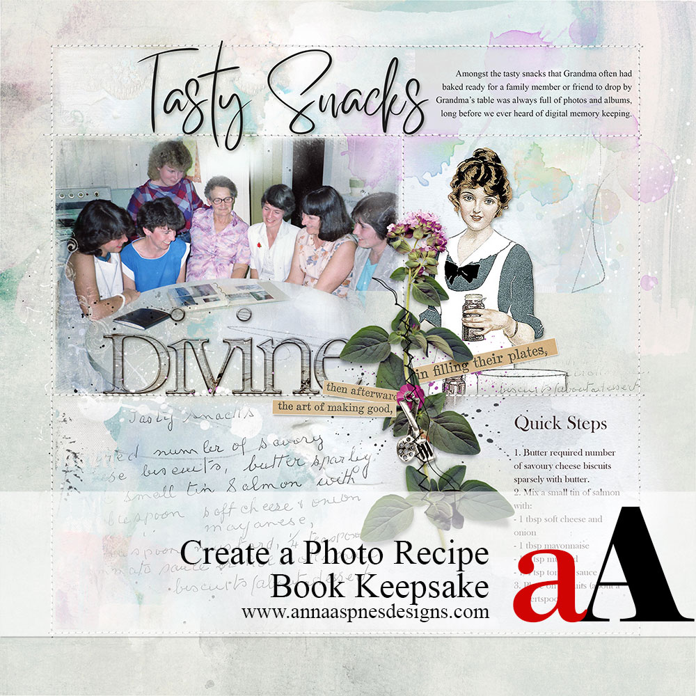 Create a Recipe Photo Book Keepsake - Anna Aspnes Designs