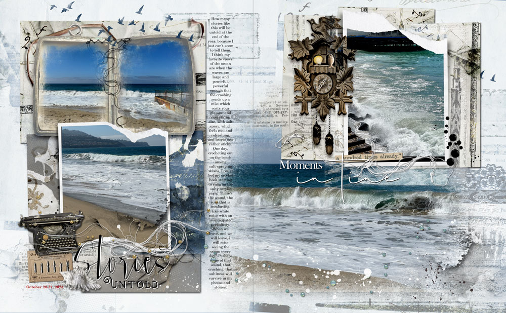 ArtPlay Uncanny Collection Inspiration Stories Untold Digital Scrapbooking and Photo Artistry Page by Diane Weber
