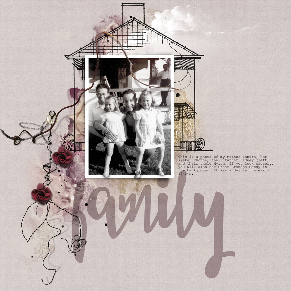 ArtPlay Festal Collection Inspiration Family Digital Scrapbook Page by Adryane