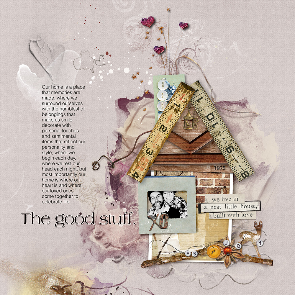 ArtPlay Festal Collection Inspiration Our House Digital Scrapbooking Page by Miki Krueger