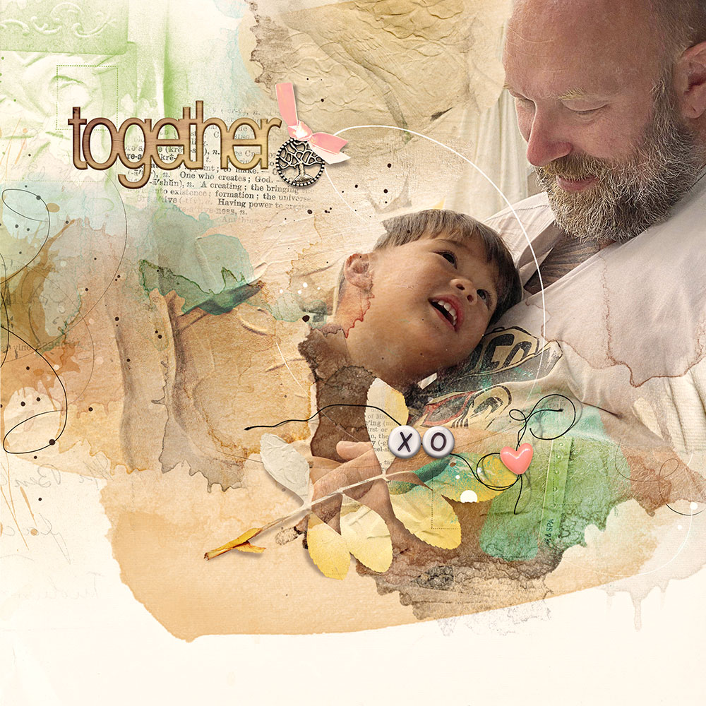 ArtPlay Gather in Peace Collection Together Digital Scrapbooking Page by Ulla May Berndtsson