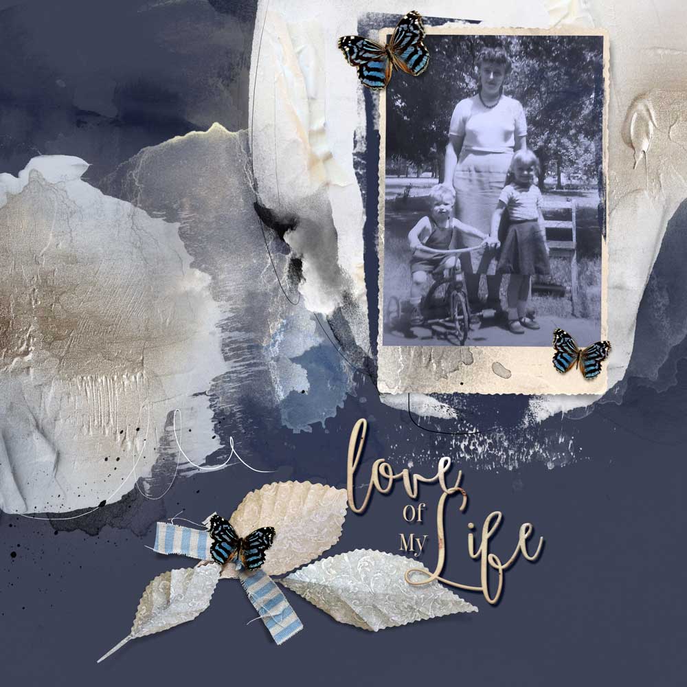ArtPlay Inclement Collection Inspiration Love Digital Scrapbooking Page by Jerri Lantz