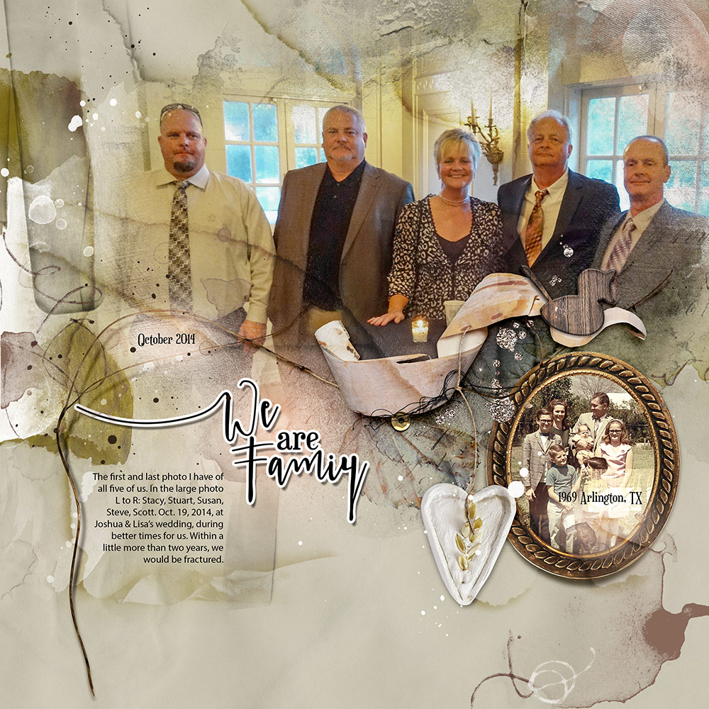 ArtPlay Relative Collection Inspiration Family Digital Scrapbook Page by Susan Lacy