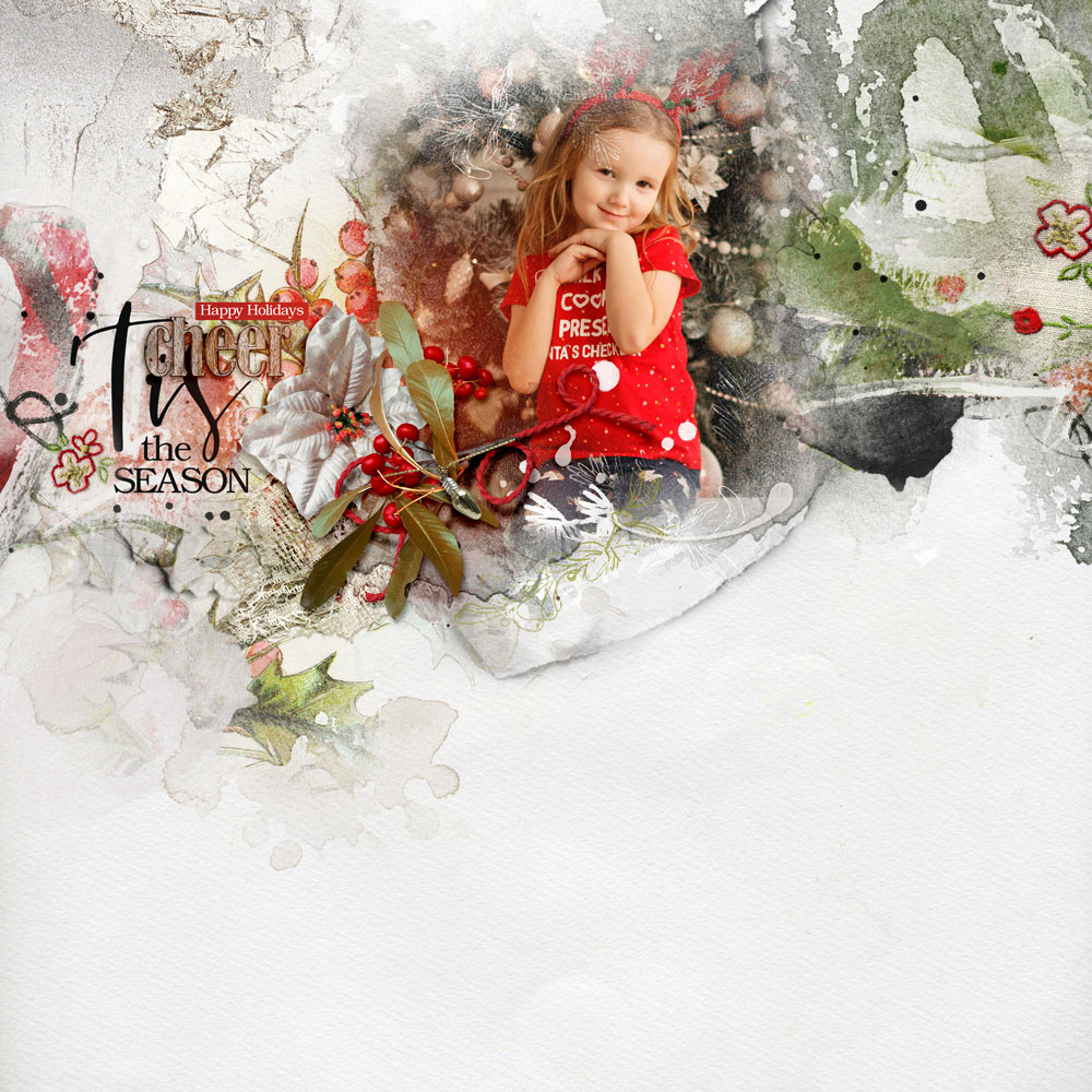 ArtPlay Kristtorn Collection Inspiration Santa Father Christmas Digital Scrapbook Page by Ana Santos