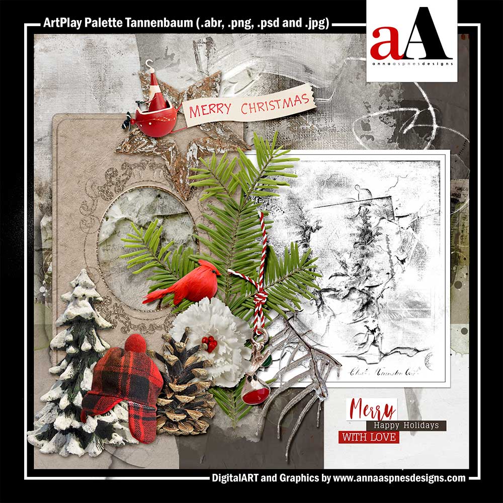 ArtPlay Tannenbaum Collection ArtPlay Palette Digital Scrapbook and Photo Artistry Graphics, Assets and Products by Anna Aspnes Designs