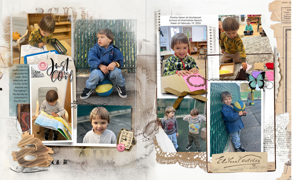 Anna Aspnes Designs ArtPlay Archives Collection Oz Week Family Digital Scrapbook and Photo Artistry Page Inspiration by Diane Weber