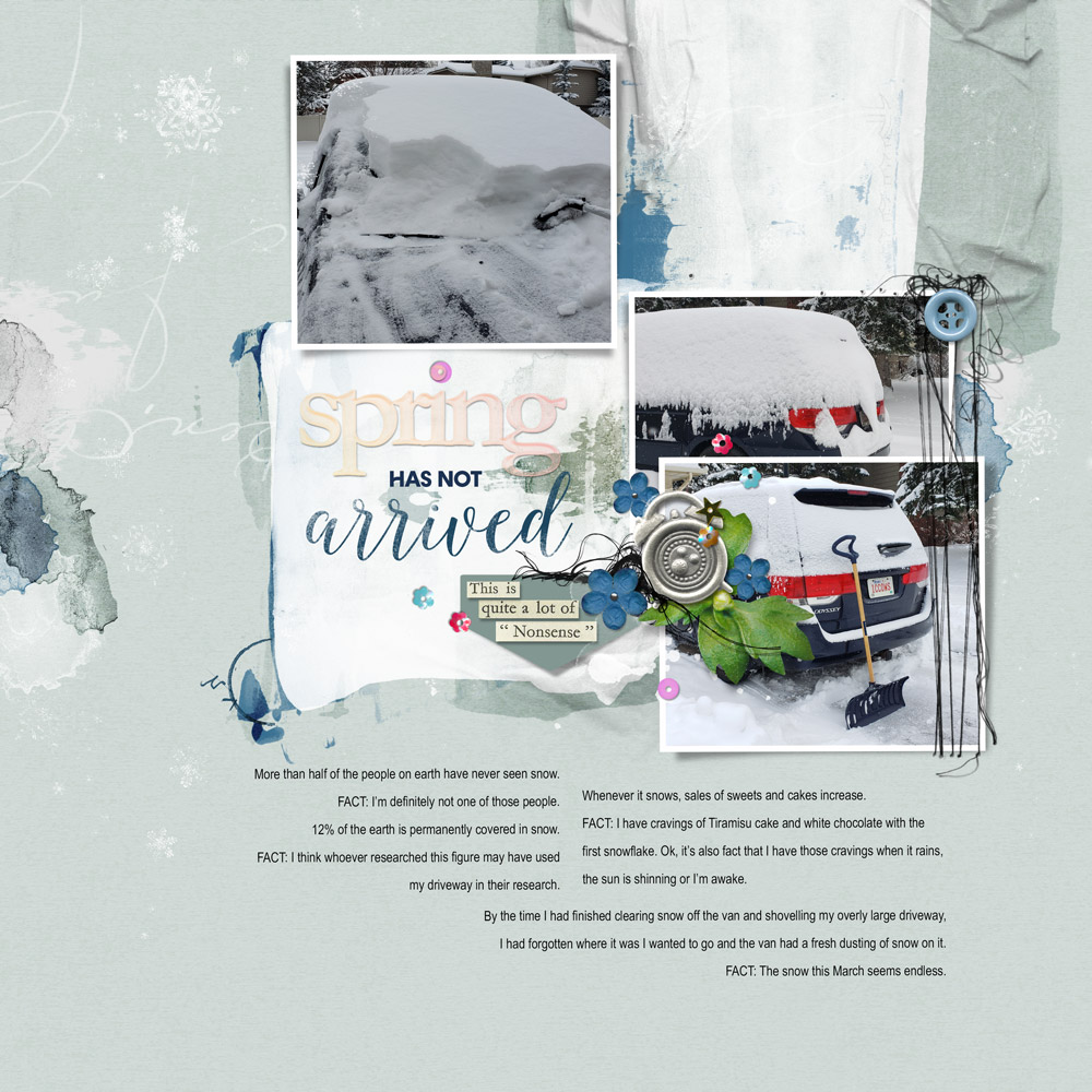 Anna Aspnes Designs ArtPlay Arrive Collection Spring Seasonal Digital Scrapbook and Photo Artistry Page Inspiration by Kim Pay
