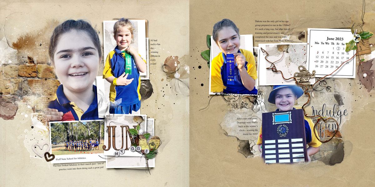 Anna Aspnes Designs ArtPlay Hygge Collection Indulge in Fun Family Digital Scrapbook and Photo Artistry Page Inspiration by Michelle James