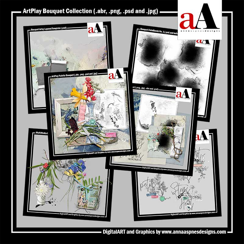 ArtPlay Bouquet Digital Scrapbook Collection