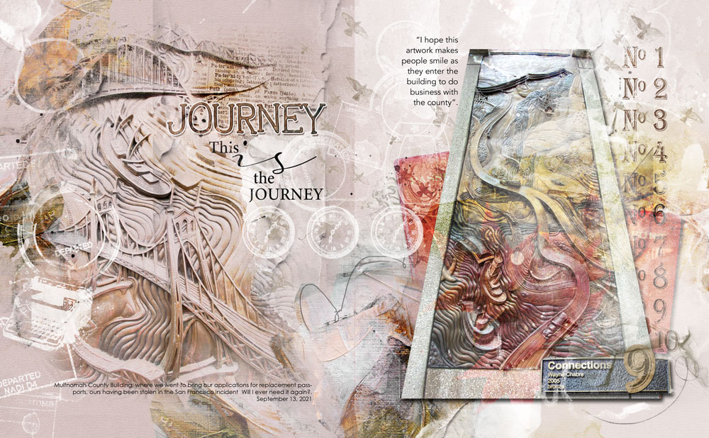 Anna Aspnes Digital Scrapbook ArtPlay Inspiration Feuillemort Diane Weber Art Layout