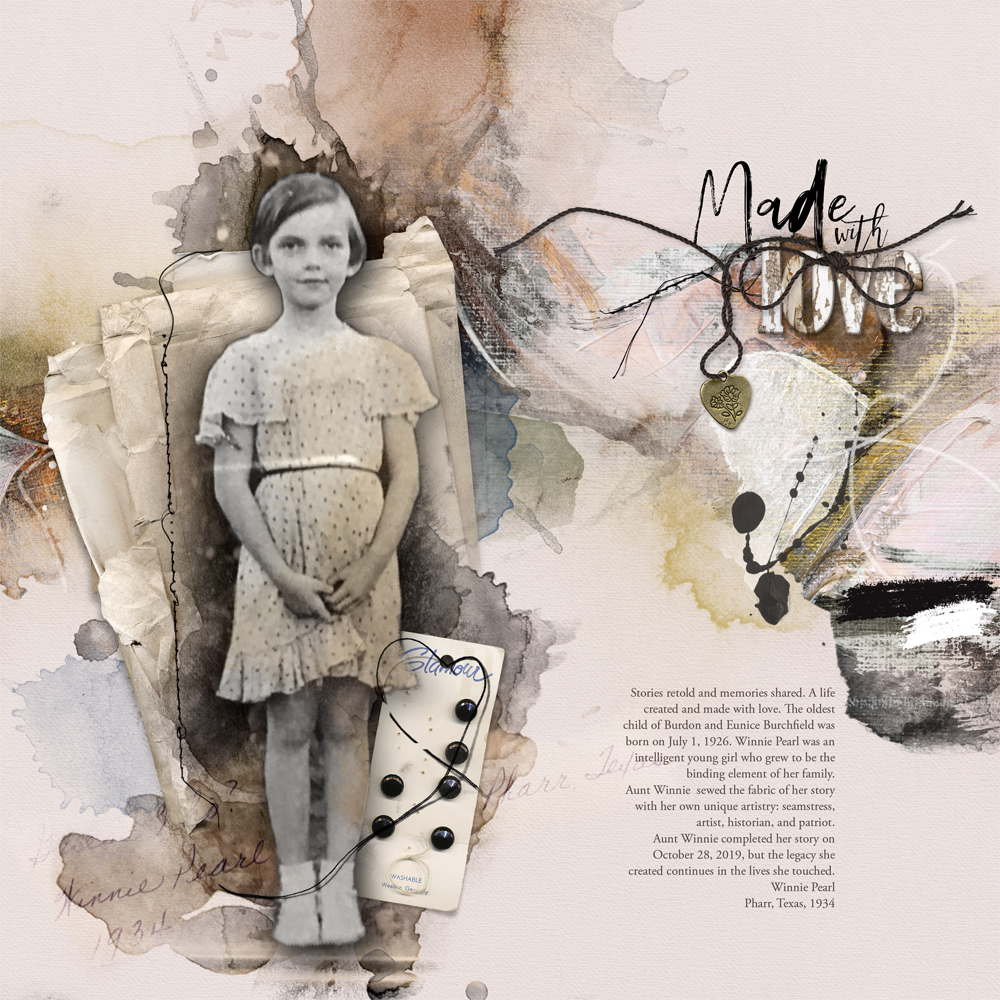 Anna Aspnes Digital Scrapbook ArtPlay Inspiration Feuillemort Nancy Adams Heritage Girl