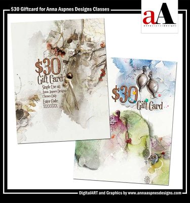 Anna Aspnes Classes $30 GiftKardz