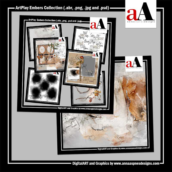 Embers digital scrapbook collection by Anna Aspnes