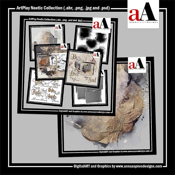 Noetic digital scrapbook collection by Anna Aspnes